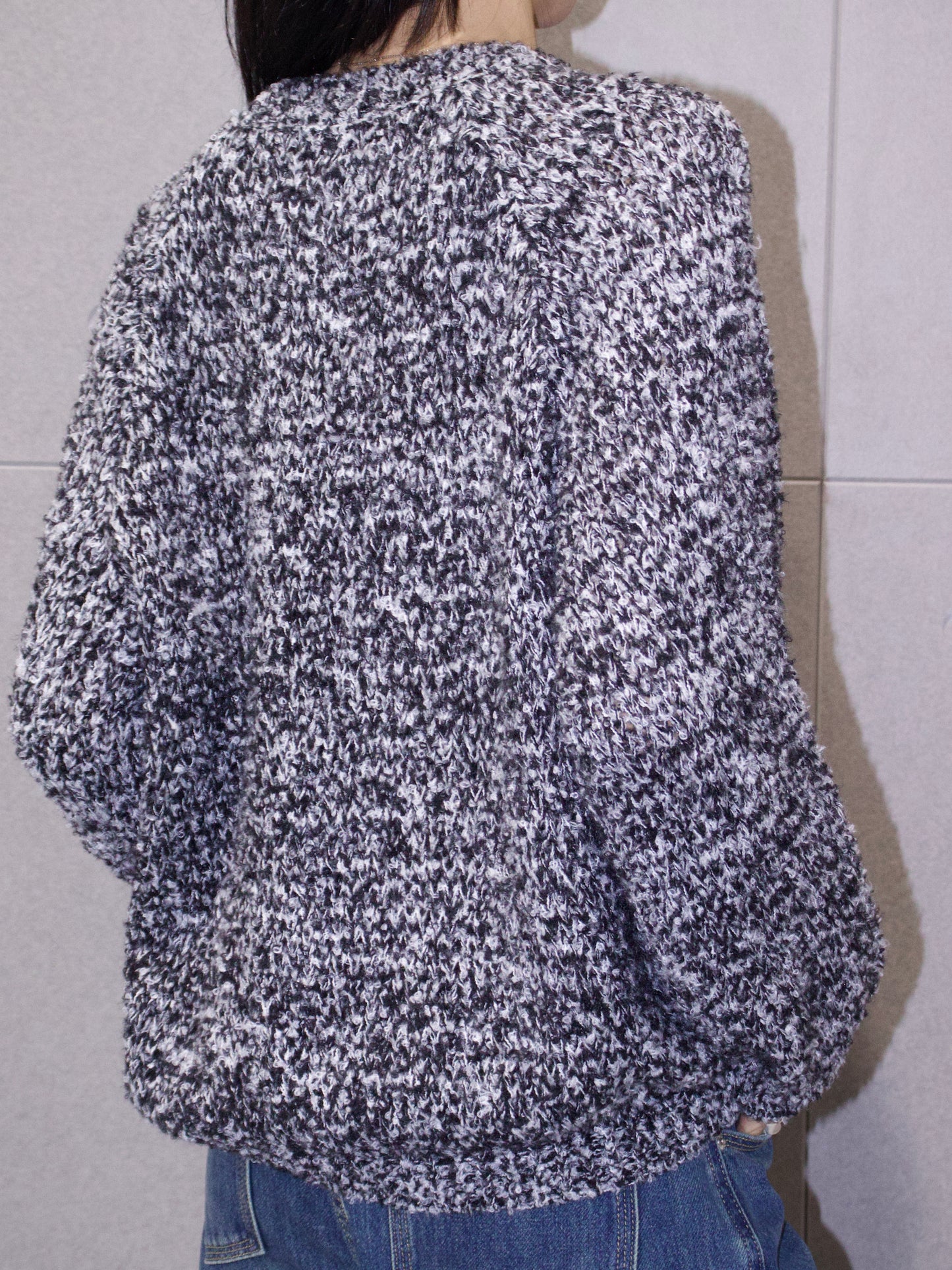 Mixed-Color Wool Sweater