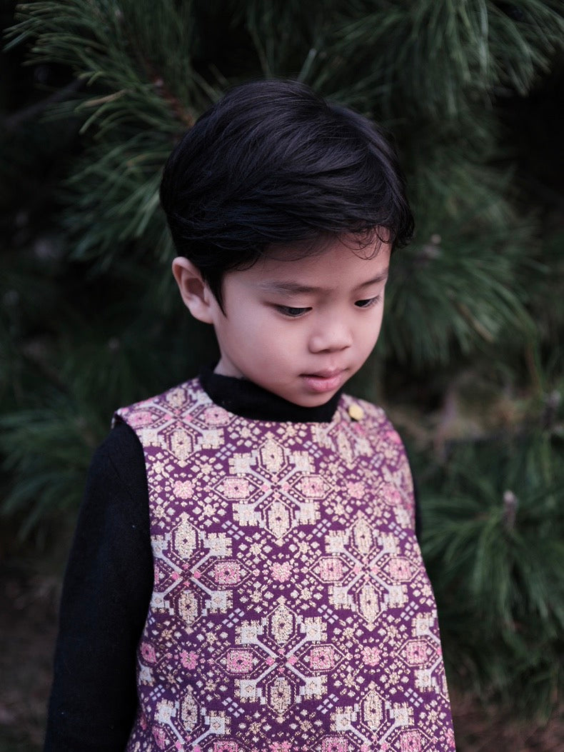 Tang Vest with Golden Pattern- Kid's