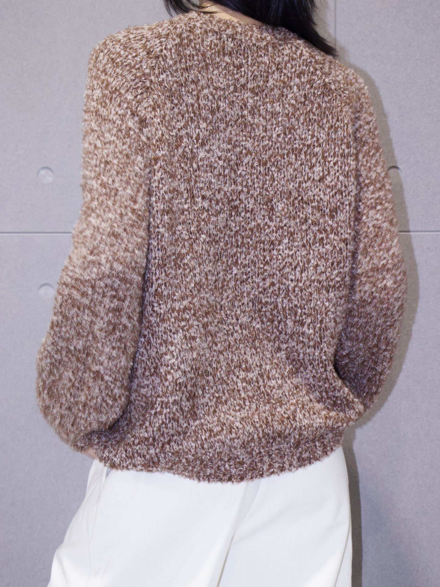 Mixed-Color Wool Sweater