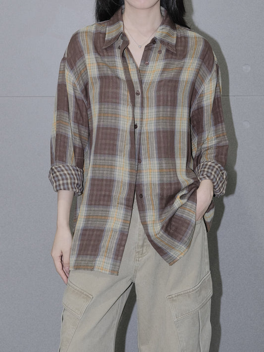 Soft Cotton Plaid Shirt