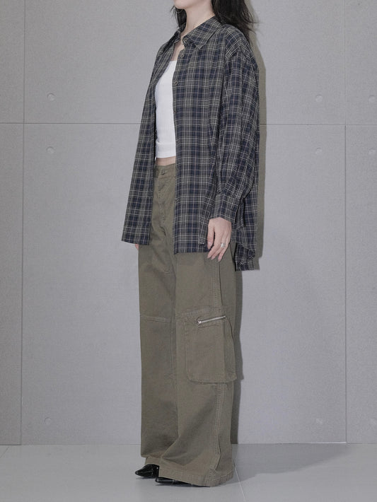 Wide-Leg Cargo Pants