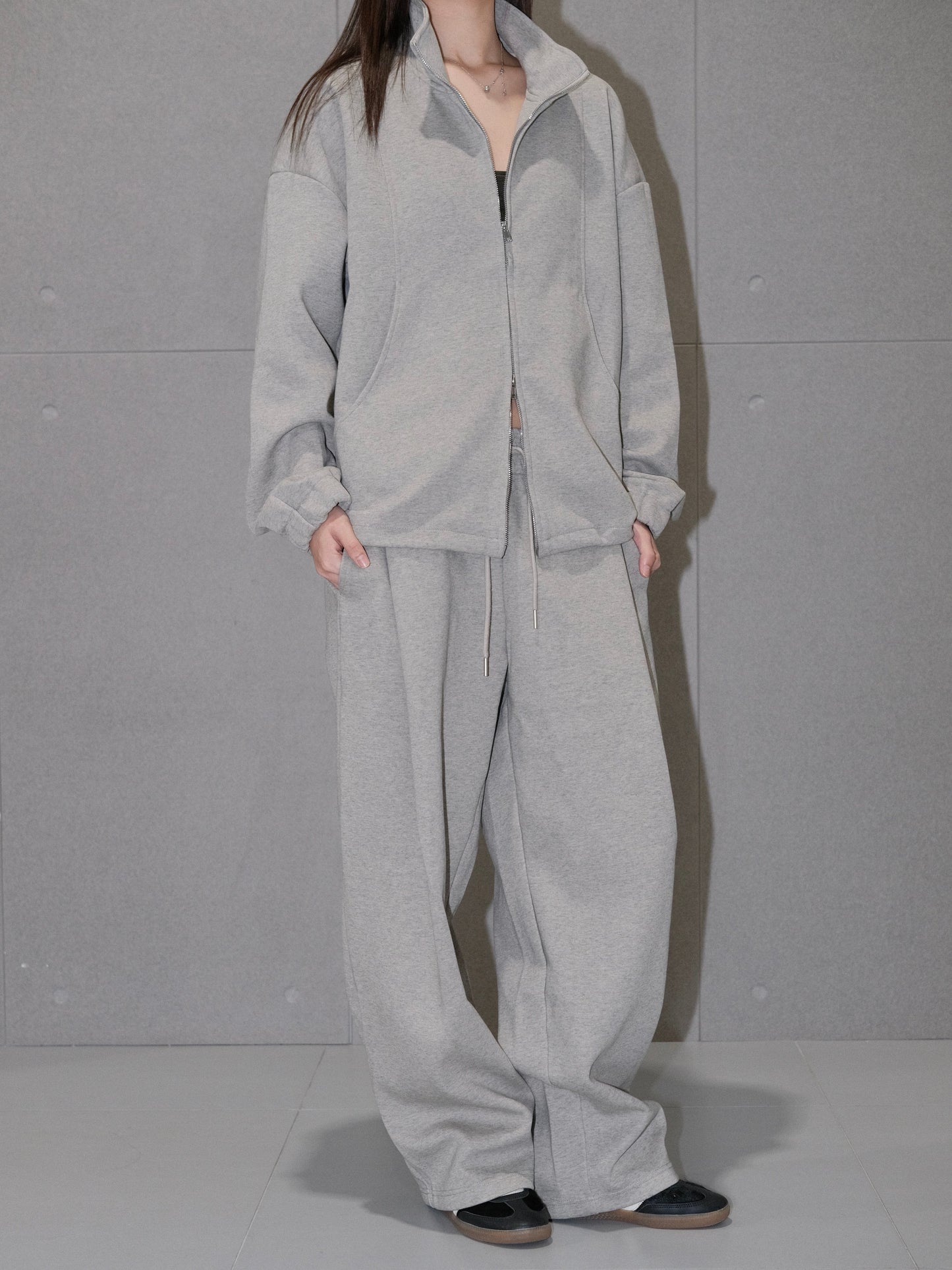 Cozy Pleated Sweatpants