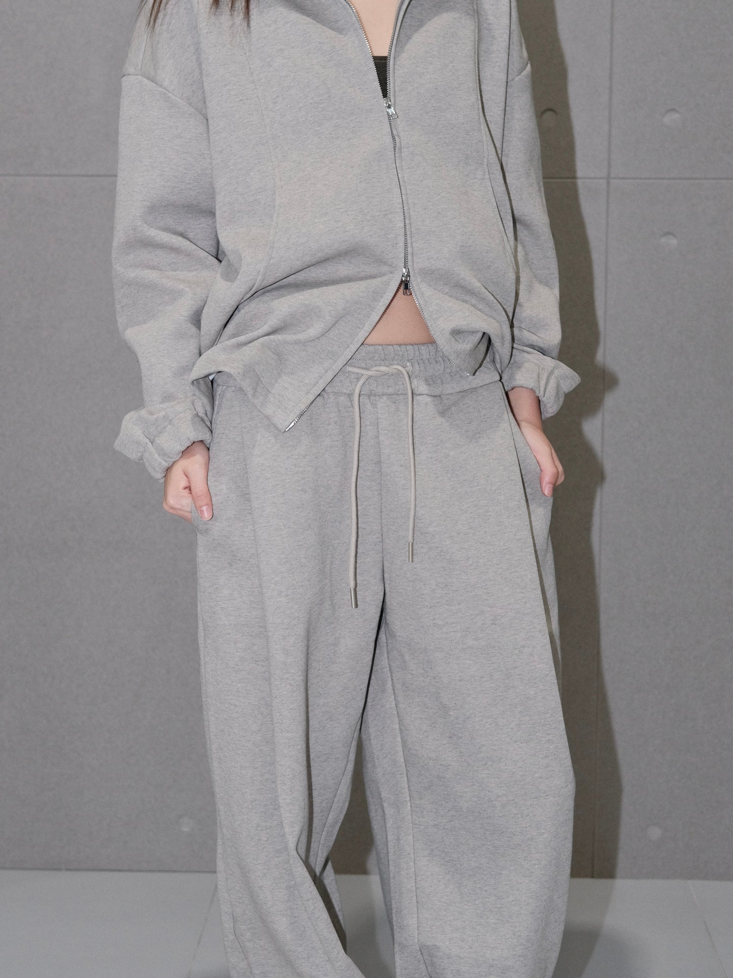 Cozy Pleated Sweatpants