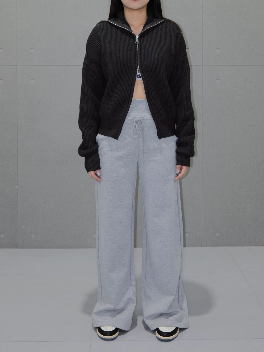 Wide Leg Fleece Sweatpant