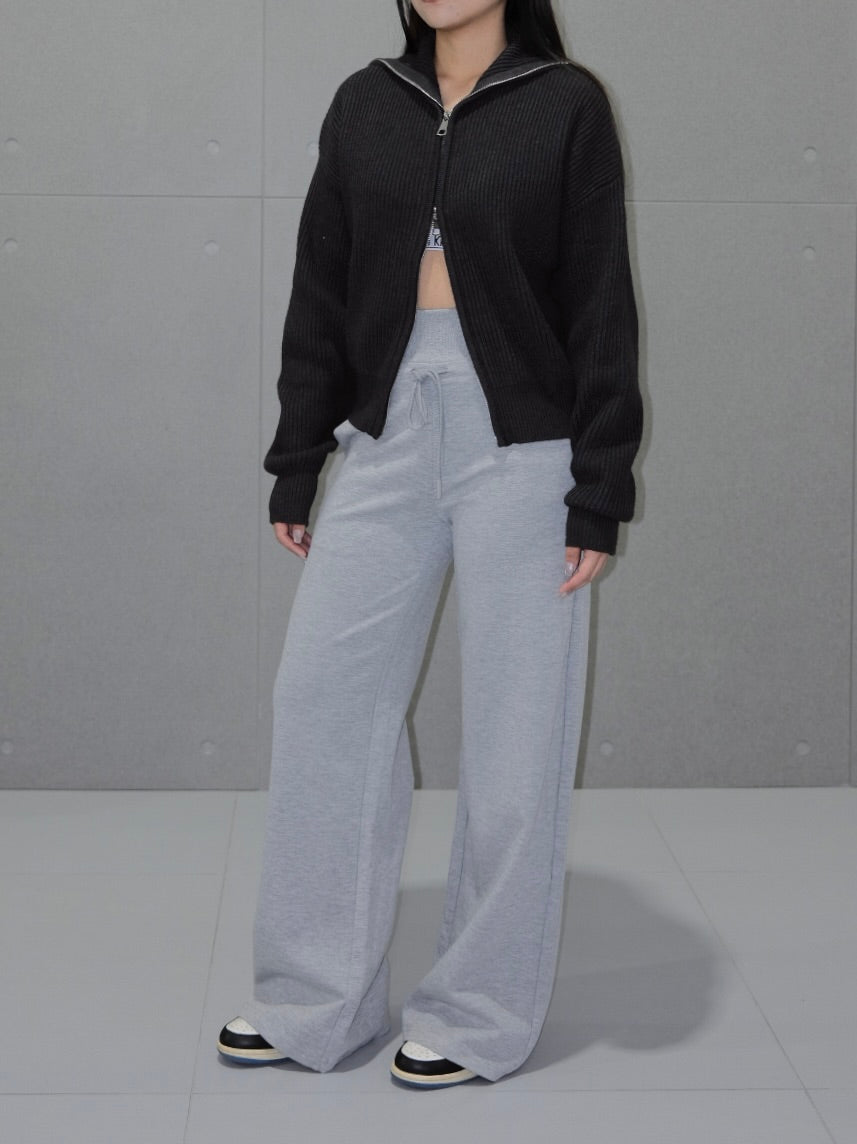 Wide Leg Fleece Sweatpant