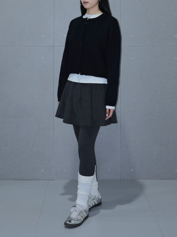 Panelled Wool Skirt