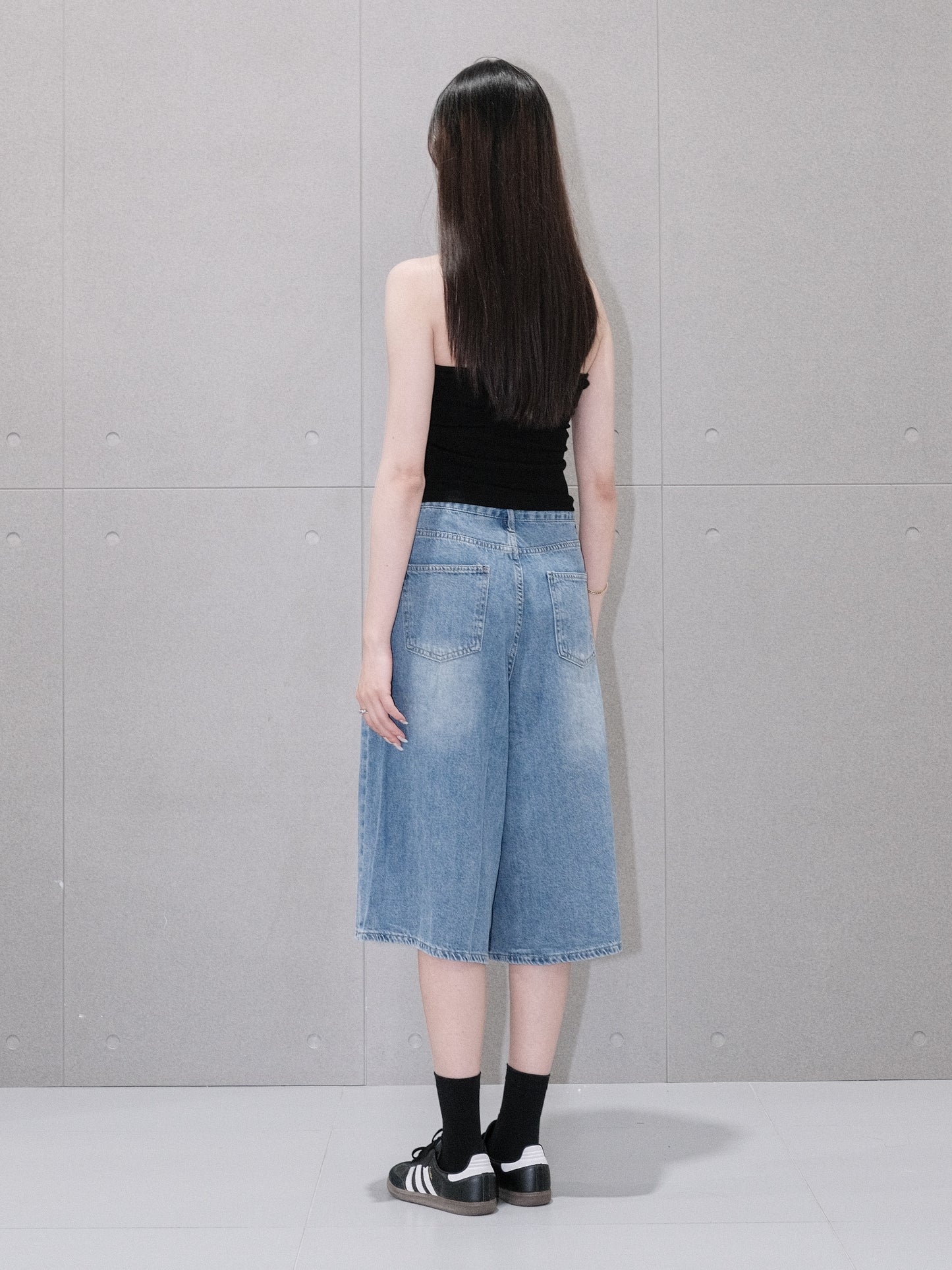 Longline Denim Jorts