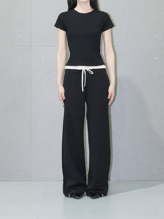 Double Waist Relaxed Pants