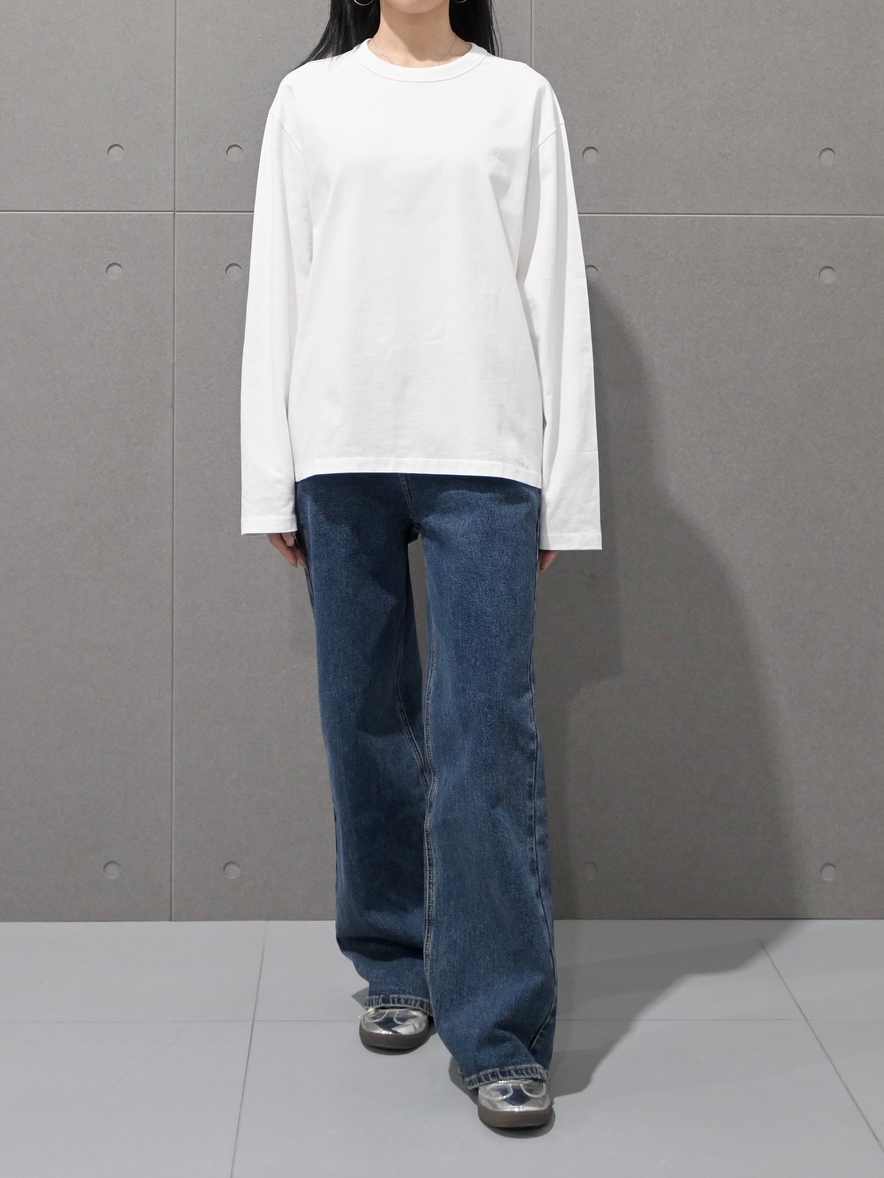 Cotton Long-Sleeve in White