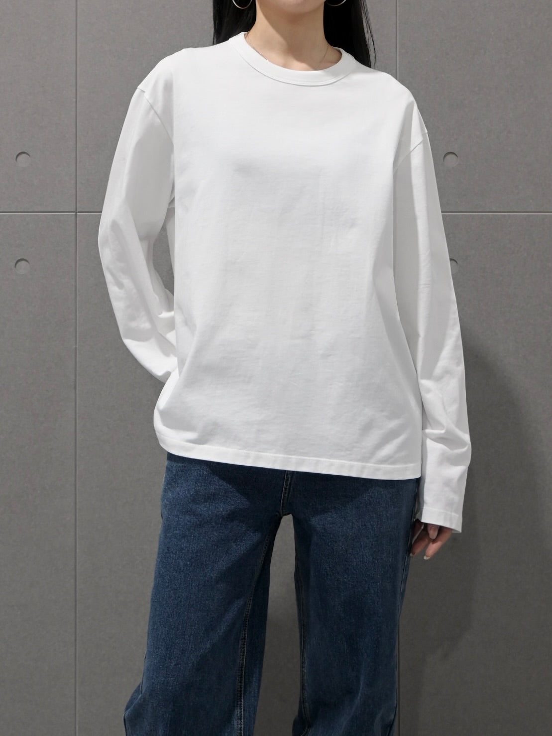 Cotton Long-Sleeve in White