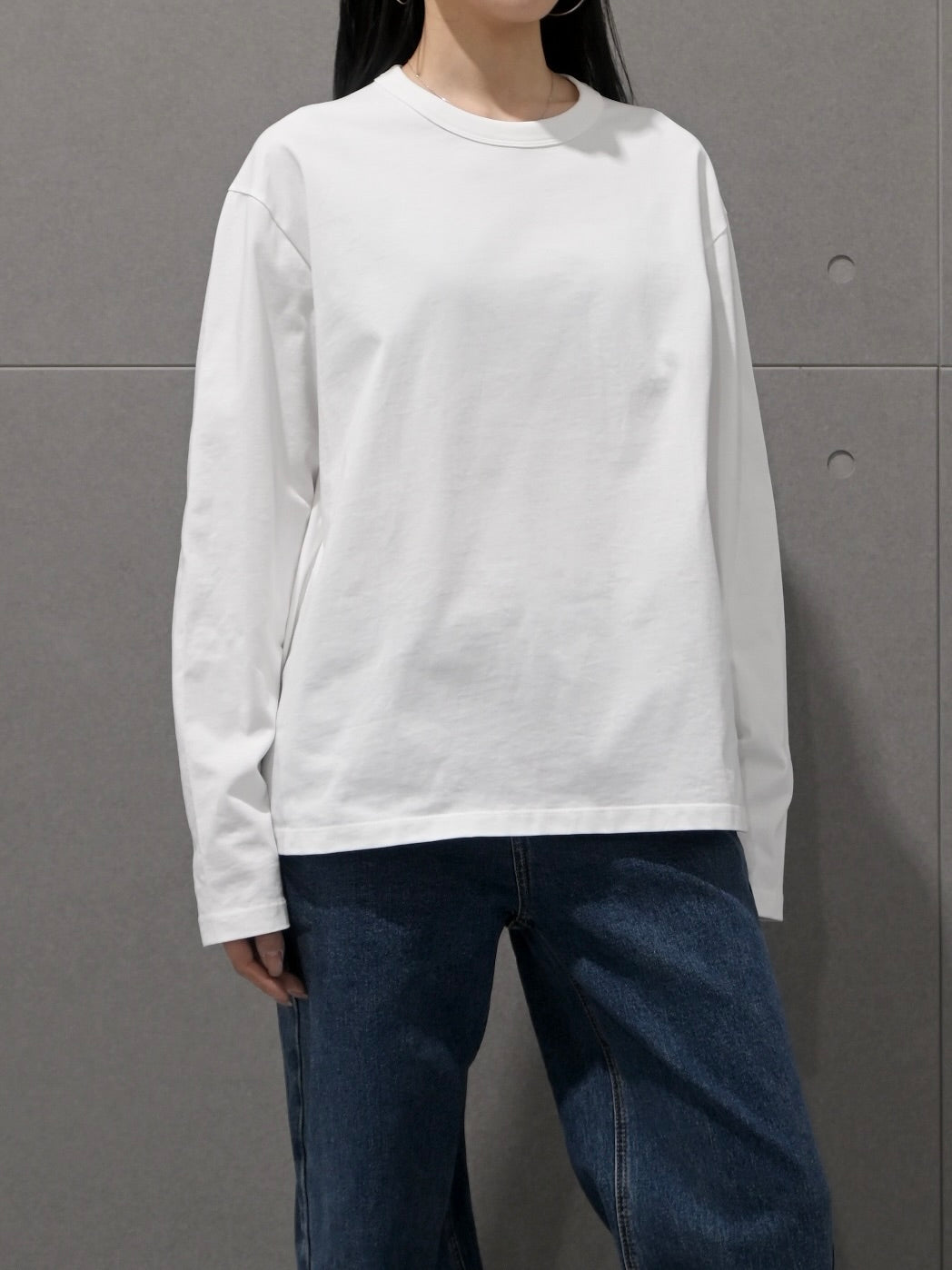 Cotton Long-Sleeve in White