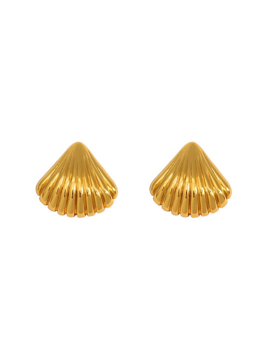 Gold Shell Earrings